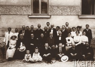 1900–1914, Lwów, Austro-Węgry. Członkowie Towarzystwa Głuchoniemych „Nadzieja”